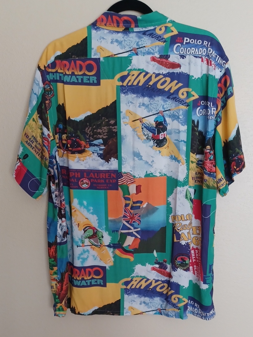 Polo Ralph Lauren Sportsman Kayak Expedition Camp Shirt Stadium XL Retro Pony - Picture 13 of 16